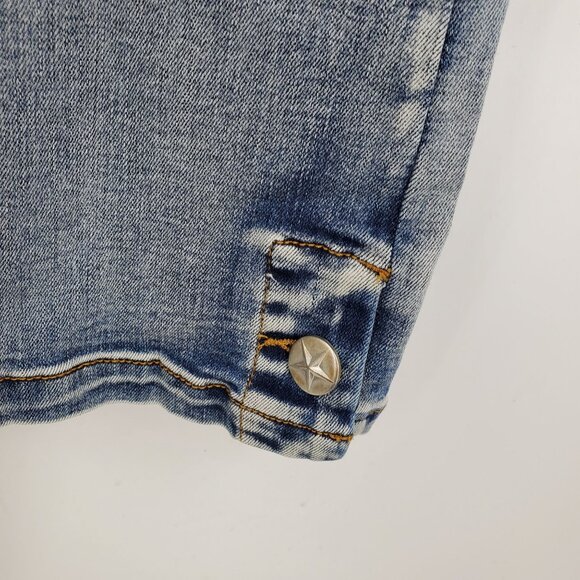 Rod's True Western Light Wash Western Star Button Accent High Rise Jeans 11/12 - Picture 9 of 12